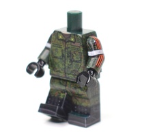 DF006 Российский Солдат в летней полевой форме цифра. Ленты на руках. только тело и ноги. Совместим с лего.