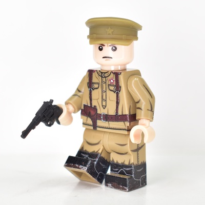Полевая фуражка офицера Красной Армии времен ВОВ для лего фигурок G Brick Design