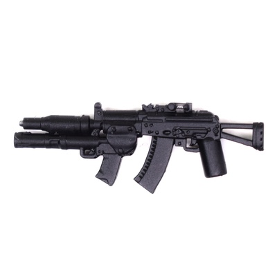 Автомат укороченный, с Глушителем и гранатометом для фигурок ЛЕГО