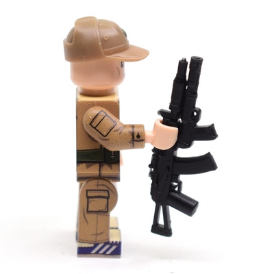 Автомат укороченный, с Глушителем и гранатометом для фигурок ЛЕГО