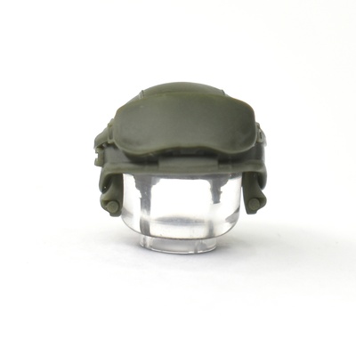 Шлем 6Б47 "Ратник" темно-зеленый, с очками и наушниками ГШ-01 для лего. G Brick Design