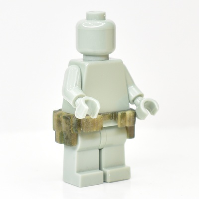 Разгрузочный пояс для лего фигурок "Четыре магазина". камуфляж мох. G Brick Design