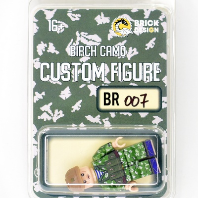 BR007 Солдат ВДВ в маскхалате КЛМК березка разделенка в Кепи. Совместим с лего.