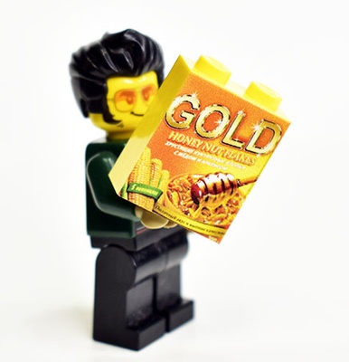 Brick, 1 x 2 x 2 Yellow С принтом Кукурузные хлопья 
