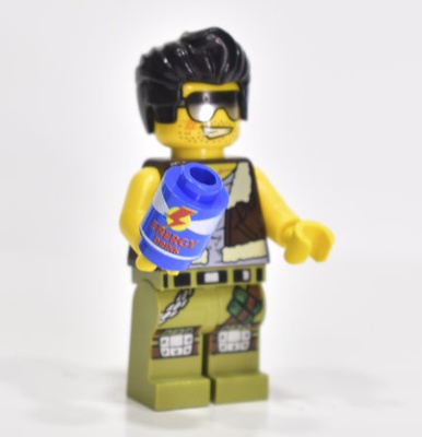 Brick round 1x1 "Energy drink"
