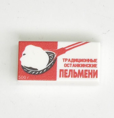 Tile, 1 x 2 С принтом "Пельмени Останкинские"