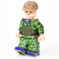 BR007 Солдат ВДВ в маскхалате КЛМК березка разделенка в Кепи. Совместим с лего.