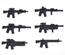 Набор оружия для фигурок лего M4 SOPMOD  (арт М001)