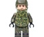 BA002 Российский Солдат в камуфляже ВСР-93 "Барвиха" в бронежилете. Совместим с лего
