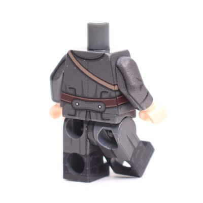 CW007 Красноармеец в шинели на период гражданской войны. Только тело и ноги. Совместим с лего