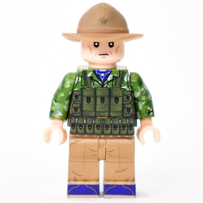 BR011 Солдат ВДВ в куртке КЛМК березка разделенка в панаме. Совместим с лего.