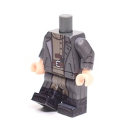 CW005 Солдат в расстегнутой шинели на период гражданской войны. Только тело и ноги. Совместим с лего