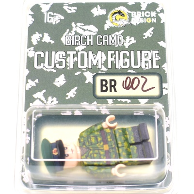 BR002 Пограничник в камуфляже березка, в фуражке. Совместим с лего.
