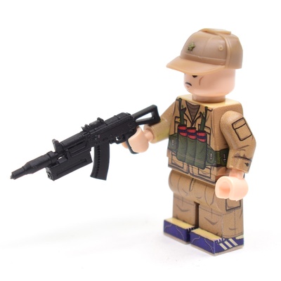 Автомат укороченный, с Глушителем и ЛЦУ для фигурок ЛЕГО