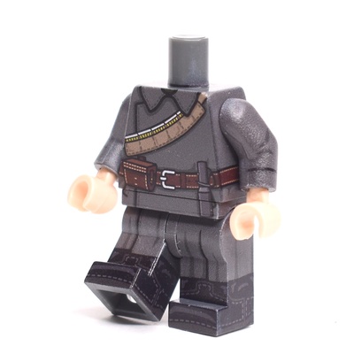 CW007 Красноармеец в шинели на период гражданской войны. Только тело и ноги. Совместим с лего