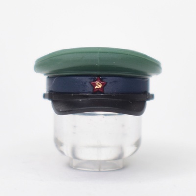 Фуражка пограничника РККА времен ВОВ для лего. G Brick Design