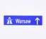 Tile 1 x 4 с надписью "Warsaw"