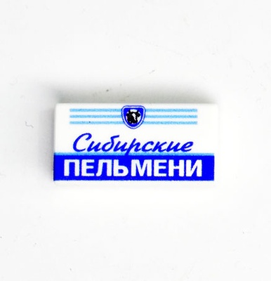 Tile, 1 x 2 С принтом "Пельмени Сибирские"