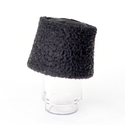 Папаха высокая черная. для лего фигурок