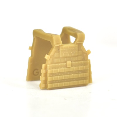 Тактический бронежилет (плитник) для лего фигурок LBT 6094 бежевый. G Brick Design