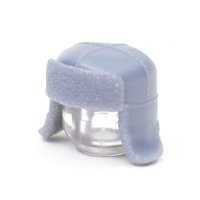 Ушанка с опущенными ушами. Темно-серая. для ЛЕГО фигурок