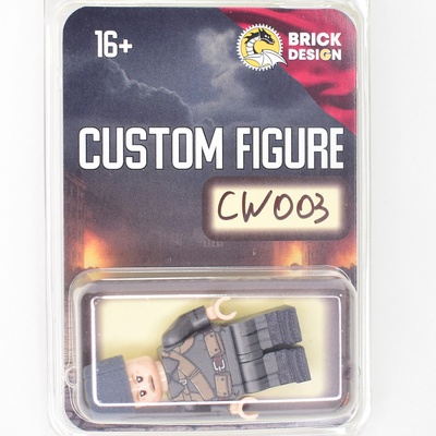 CW003 Ветеран в шинели и папахе на период гражданской войны в России. Совместим с лего.