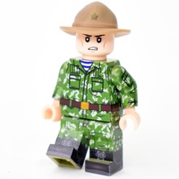 BR009 Солдат ВДВ в маскхалате КЛМК березка разделенка в панаме. Совместим с лего.