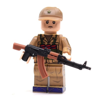 Советский пулемет обр. 1974 года, из смолы двух цветов. Для фигурок лего