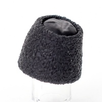 Папаха высокая черная. для лего фигурок