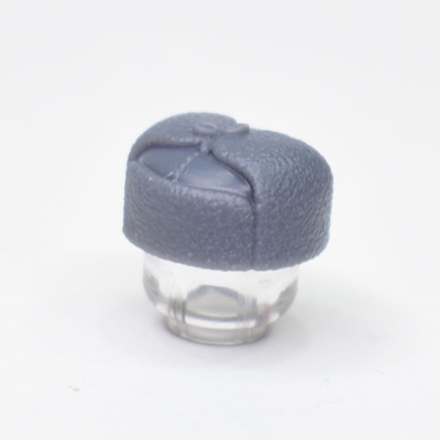 Шапка-ушанка серая для лего фигурок G Brick Design