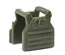 Бронежилет-плитник для фигурок лего TV-110 (подсумки, рация). Темно-зеленый, черные магазины.