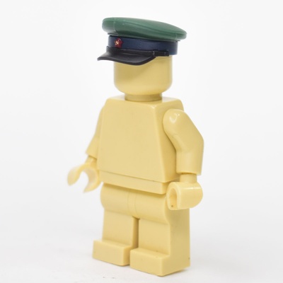 Фуражка пограничника РККА времен ВОВ для лего. G Brick Design
