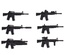 Набор оружия для фигурок лего M4A1  (арт М002)