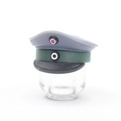 Немецкая фуражка М1917, зеленый околыш, на ПМВ. Для лего фигурок