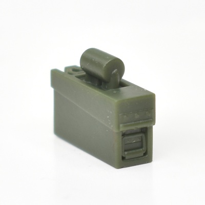 Патронный ящик для пулемета MG-32/42 для фигурок лего. Темно-зеленый.