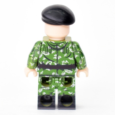 BR006 Солдат Морпех в маскхалате КЛМК березка разделенка в берете. Совместим с лего.