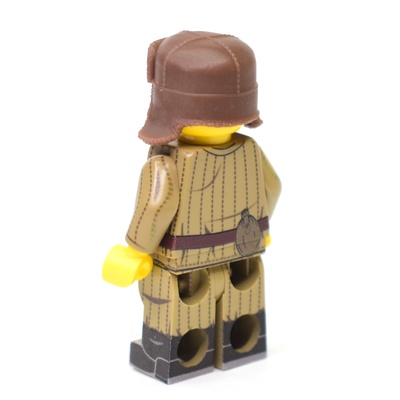 Ушанка с опущенными ушами. Коричневая. для ЛЕГО фигурок