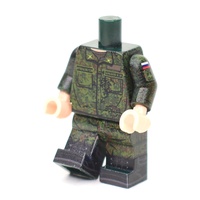 DF005 Российский Солдат в летней полевой форме цифра. только тело и ноги. Совместим с лего.