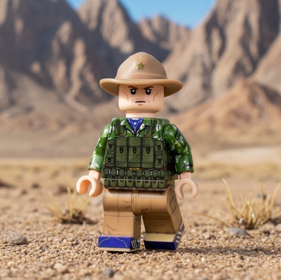 BR011 Солдат ВДВ в куртке КЛМК березка разделенка в панаме. Совместим с лего.