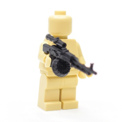 GA005 Советский пулемет с прицелом ПСО-1. Для фигурок ЛЕГО