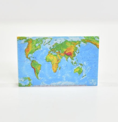 Tile 2 x 3 с изображением плакат "Географическая карта мира"