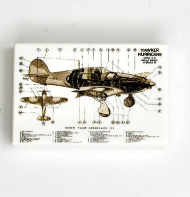 Tile, 2 x 3 С принтом "схема hawker hurricane"