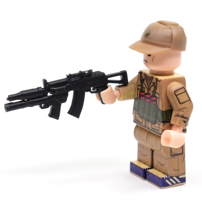 Автомат укороченный, с Глушителем и гранатометом для фигурок ЛЕГО