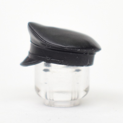 Картуз черный, со звездой серп и молот. Для лего фигурок