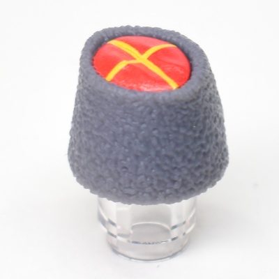 Папаха генеральская, красный верх с кокардой обр 1940. для лего фигурок.