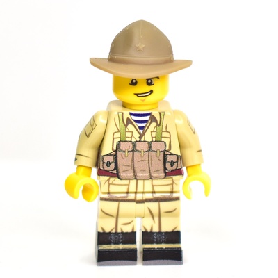 Панама афганка со звездой для лего фигурок. Одной деталью. G Brick Design