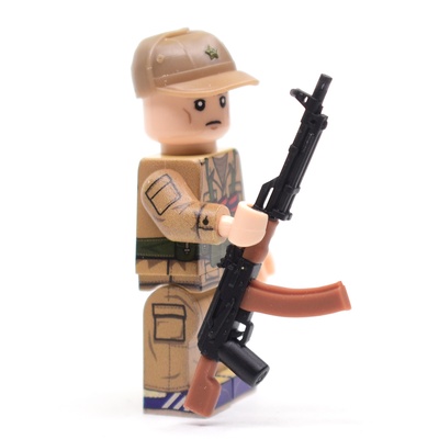 Советский пулемет обр. 1974 года, из смолы двух цветов. Для фигурок лего