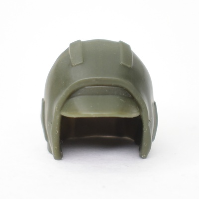 Капюшон зеленый с козырьком от кепки. для лего фигурок