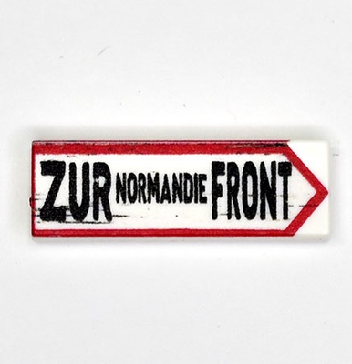 Tile, 1 x 3 С принтом "zur normandie front"