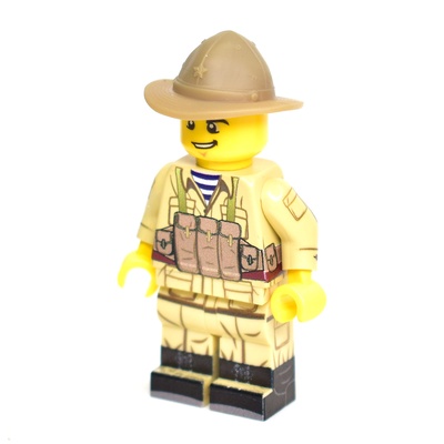 Панама афганка со звездой для лего фигурок. Одной деталью. G Brick Design